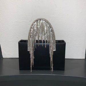 Kara Crystal fringe bag